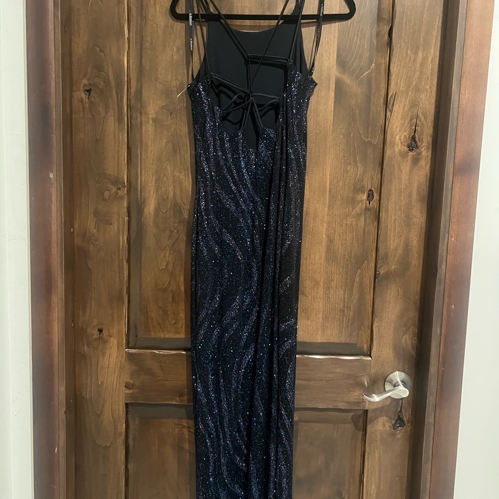 Elegant Black Glitter Dress
